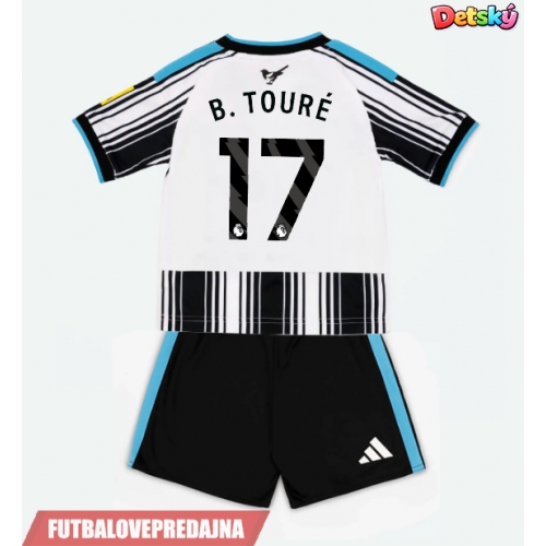 Lacne Dětský Futbalové dres Newcastle United Bazoumana Toure #17 2026-27 Krátky Rukáv - Domáci (+ trenírky)